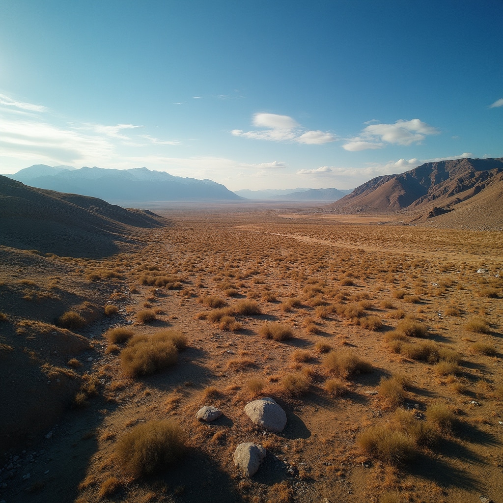 Aerial view of rural Chilean land with natural boundaries and vegetation